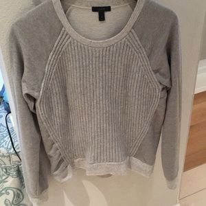 Jcrew sweater front terry cloth sweatshirt